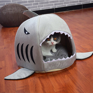 Shark  Bed Pet Cat Bed Shark Cats Beds House For Large Medium Small Dogs Pet Beds Puppy Kennel Pet Shop Chihuahua Pets House